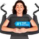 Zomaple Post Mastectomy Pillow Post Surgery  Post-Op Essentials, Breast Augmentation/Reduction & Mastectomy Recovery Supplies  Washable Cover for Comfort & Support (Standard, Black)