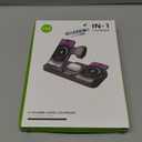 Dual Phone Wireless Charging Station for Apple Devices, Magnetic Charging Station for iPhone with Auto Switch 7-Color Light&Clock, Family Watch Charger for iPhone17 for iWatch11 for AirPods Pro3(Black