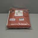 H.VERSAILTEX Extra Long Linen Curtains 108 Inches for Living Room Set of 2 Panels Grommet Drapes Light Filtering Privacy Curtains for Patio Door, 52" W x 108" L, Orange Rust