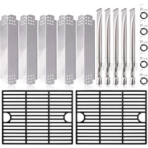 720-0888N Replacement Parts for Nexgrill 5 Burner, Cooking Grill Grates, Burner Tubes, Heat Plates and Igniters for Nexgrill 720-0888N, 720-0888, 720-0830H, 720-0783E.