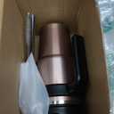 20 oz Insulated Coffee Mug Tumbler with Handle, Stainless Steel Travel Mug Tumbler with Lid and Straw,Double Wall Vacuum Leak Proof Ice Coffee Thermal Cup, Black/Rose Gold