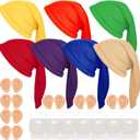 Geyoga 21 Pcs Dwarf Costume Hats with Fake Beard, Fake Ears for Halloween Christmas Fairy Dwarf Gnome Costume Accessory for Adults