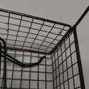 Shimeyao 2 Pcs Pegboard Accessories Set Including 2 Pegboard Baskets Bins with 5 Hooks 4 extra Hooks Black Metal Wire Basket Wall Mount Organizer for Workbench Garage Storage Attachments