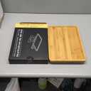 Couch Arm Tray,Bamboo Folding Sofa Tray,Sofa Armrest Trays Clip-On Couch Desk for Drinks,Snacks,Phone,Remote ControlNatural