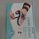 Stroke Hand Brace Splint for Straightening Fingers with 5 Fingers Resting Support,Prevent Fingers Curling, Dupuytren's Contractures, Hand Spasms, Fit Right & Left, Men & Women - M (Grey)