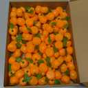 Sintuff 100 Pcs Mini Fake Oranges Little Baby Shower Decorations Lifelike Artificial Oranges 1.06 Inches Artificial Fruits Orange Decor Birthday Party Decor Little Cutie Baby Shower Supplies