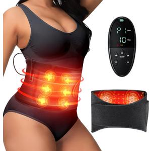 Red Light Therapy for Body: Infrared Light Therapy Belt Massage Pad with Vibration for Back, Waist, Shoulder, and Belly Pain Relief, Portable Relaxation for Home, Men & Women (Deep Black) (44*8 IN)