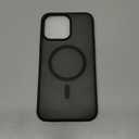 SUPFINE Magnetic for iPhone 14 Pro Max Case (Compatible with MagSafe) (Military Grade Drop Protection) Translucent Matte Shockproof Phone Cover,Black