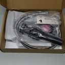 Bathroom Faucet Matte Black Modern Waterfall Bathroom Sink Faucet with Single Handle Suitable for 1 or 3 Holes,Supply Deck Plate and Hose