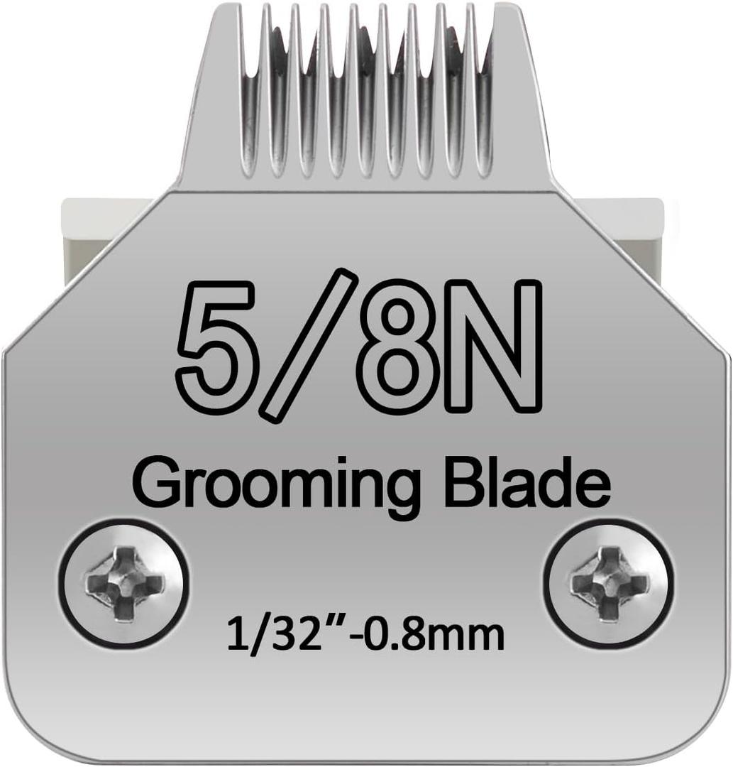 5.8N 0.8mm 1/32 inch Clipper Blades Pet Grooming Clipper Replacement Blades Detachable Blade Compatible with andis/wahl/Oster Dog Clippers
