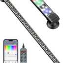 Pawfly Aquarium Light with Bluetooth for Plants, 10W 20 inch Full Spectrum Fish Tank Light for 20-40 inch Fish Tanks, Submersible LED Lights with App Control, Timer Modes & Adjustable Brightness