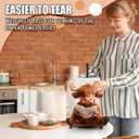 MorningRo Highland Cow Paper Towel Holder Countertop Kitchen Decor and Accessories Black Metal Farmhouse Large Tissue Stand for Home Bathroom 3D Cow Hand Painting Pattern Farm Table Decor Gifts