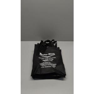 Small black tote bag, white Logo, 4pcs