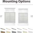 DEZ FURNISHINGS Cordless 1.5" Light Filtering Top Down Bottom Up Cellular Shade, 33" W x 48" H, Gray Cloud