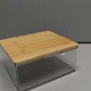 BAMBOO ESSENTIALS PLASTIC STORAGE CONTAINER 6x7x3 IN