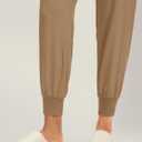 Soothfeel Women's Joggers with Zipper Pockets Lightweight Running Gym Travel Casual Workout Athletic Joggers Pants for Women Dark Khaki (Beige, M)