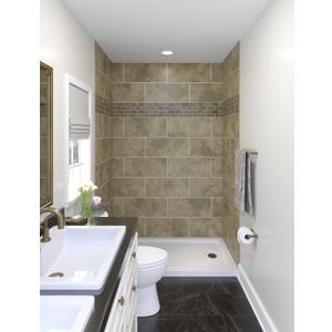 Miseno MSW-603696RFL Readyset 60" X 36" X 96" Fifteen Panel Alcove Shower Wall Kit - Stone Sierra