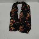 DB MOON Womens Long Cardigan Lightweight Sweater Open Front Long Sleeve Outfits with Pockets S, Brown Floral Black Medium