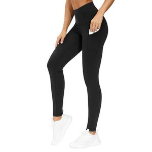 THE GYM PEOPLE Thick High Waist Yoga Pants with Pockets, Tummy Control Workout Running Yoga Leggings for Women (Medium, Black)