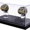 Championship Ring Display Case - 1 Slot Hole - Baseball, Softball, Football & High School Ring Display Box