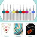 Lothee 60 Pcs Shank Tungsten Carbide Micro Drill Bits Set, Tungsten Steel PCB Print Circuit Board Flute CNC Router Bits for Rough Stone Print Circuit Board Jewelry Engraving (0.1-1.0 mm)