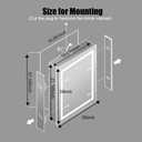 LED Medicine Cabinet,Bathroom Mirror Cabinet with Lights,2028inch,Equip with Internal Light,Aluminum Construction,USB Shaver Socket,3 Color,Dimmer,Demister,Surface Mounted and Recess Mounted