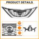 Front Bumper Upper Grille For Nissan Sentra 2016 2017 2018 Grill