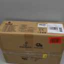 LUE BONA Ottoman Foot Stool Vanity Stool, Square Linen X-Leg Foot Rest Ottoman Makeup Stool, Small Stool Chair for Vanity, Modern Padded Vanity Seat for Makeup Room, Living Room, Bathroom, Linen Color