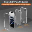 Compatible with iPhone 16e Case with HD Screen Protector, Heavy Duty Shockproof [3 in 1] Clear Phone Cases for iPhone 16e 6.1" (Clear)