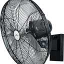 iLiving 18" Outdoor Oscillating High Velocity Wall Fan with 4150 CFM Heavy Duty Weatherproof Motor, Variable Speed Adjustment for Workshop, Garage, Patios, Commercial and industrial, 18 inch,Black