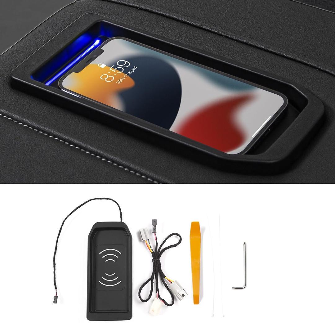 Xipoo Wireless Charger Compatible with 2019-2021 Chevy Silverado GMC Sierra Wireless Charging Tray Phone Charging Pad Full Console Upgraded Replacement for 2019-2021 Chevy Silverado Accessories