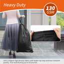 Polecasa Heavy Duty Large Laundry Bag with 130gsm Tear Resistant Fabric and Handles, Easy to Carry Durable Dirty Clothes Drawstring Bag, Perfect for College Dorm, Travel, 2 Pack 28”x36”, Black