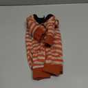 Dog Striped Recovery Suit, Puppy After Surgery Onesie for Female Male Dogs, Dogs Cats Long Sleeve Pajamas Bodysuit, Surgery Abdominal Wound Bandages Clothes, Dog Pant for Shedding Skin Disease (Small, Orange)