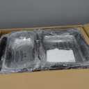 sifer Chafing Dishes for Buffet 9Qt 4 Pack [Multi-Size Food Pans] | Chafing Dishes with 80% Faster [Screwless Installation] and Stacking Design [Easy Storage] for Fathers Day Party/Wedding, Black