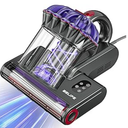 Belife M8 Mattress Vacuum Cleaner, Anti-allergen Bed Vacuum Cleaner with UV & Hot Air & High Heating, 550W 18Kpa Powerful Suction Double-Cup Handheld Vacuum for Bed, Couch, Sofa, Corded (Black)