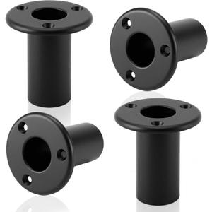 4 Pcs Folding Pontoon Ladder Insert Plugs Removable Dock Mounting Hardware Boat Replacement Parts for Marine Yacht Hook Telescoping Ladder Tube Extra Cup Mount