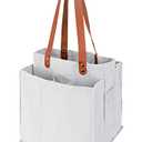 Alex Virtue Reusable Grocery Bags for Heavy Duty,Tote Bags Bulk,Foldable Shopping Bags,Utility Multipurpose Tote (White)