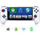 Mobile Gaming Controller for Iphone/Android with Case Support, Hall Effect Joysticks Wireless Phone Controller with RGB -Suitable for Cloud Gaming, PUBG, Roblox, Call of Duty Mobile Gamers