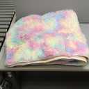 Washable 4x6 Rainbow Fluffy Shaggy Area Rugs, Kawaii Princess Soft Plush Carpet for Girls Bedroom Kids Playroom, Cute Colorful Fuzzy Rug for Nursery Dorm Baby Toddler Teenage