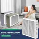 2Pack 20x25x4 AC Furnace Air Filter Compatible with Honeywell FC100A1037, MERV 13 HVAC Filter Replacement, Actual Size:19.94"x24.86"x4.38"