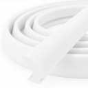 White RV Window Seal, W: 1/4" x H: 1/2" Rubber Window Gasket, RV Window Weather Stripping for Boat, Vehicle, Home Application and More, 20Feet