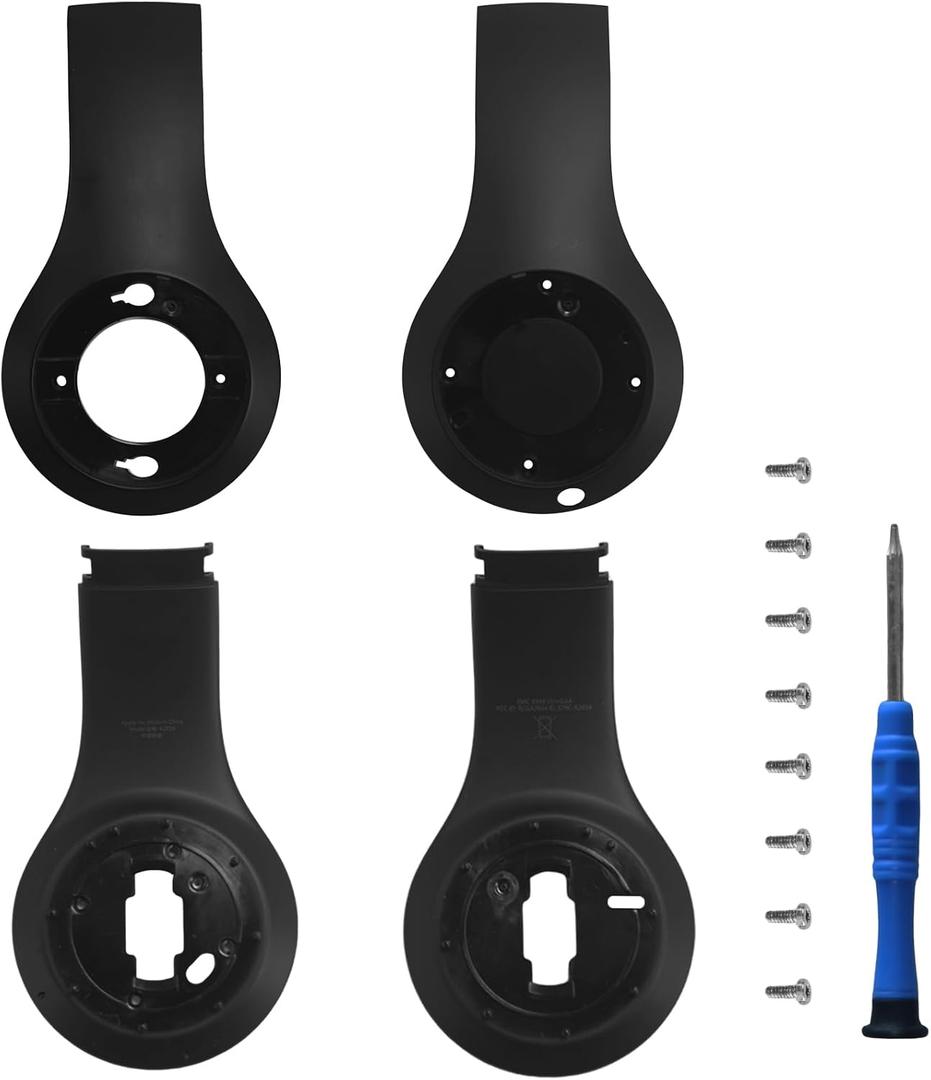 Studio Pro Inside Panel Inner Panel Repair Parts Accessories Repair Kit for Beats Studio ProModel A2924 Headphone,Durable Inner Shell Outside Shell Repair Parts(Black)