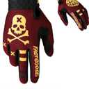 Dirt Bike Motorcycle Gloves - Motocross, Motorbike & ATV Off Road Racing Sports Cycling Gloves (Medium, Maroon)