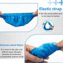 4Pcs CPAP Mask Liners for Men & Women - Soft Cushion Cover Compatible with F20 & F10 Full Face Masks - Washable, Reusable, Breathable Fabric for Sleeping (L)