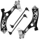 4PCS Front Lower Control Arm with Ball Joints Stabilizer Sway Bar End Link Compatible with Fit for Honda 2017 2018 2019 2020 2021 2022 CR-V CMS601054 CMS601055 K750908
