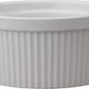 HIC Kitchen Souffle, Fine Porcelain, For Baking Custards, Souffles, Casseroles, And Side Dishes, 32-Ounce (1-Quart) Capacity