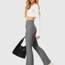 No Front Seam Flare Leggings for Women – High Waisted Bootcut Yoga Pants, Pilates Outfit for Casual Athleisure Wear