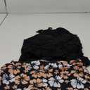 SOLY HUX Tankini Swimsuits for Women Halter Tops and Floral Print Shorts Bathing Suits Two Piece Swimsuit (XL, Black Floral)
