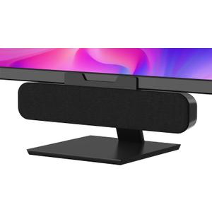Computer Speakers for Desktop Pc, Monitor Speakers for Laptop,Pc Speakers with Loud Sound,Volume Control Easily Clamps to Monitors(USB-C to USB Adapter Included), (Black)