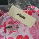 seamoly Women’s Cute Tankini Set Gingham Two Piece Swimsuits with Bow Back Tie Side Bottom. Size M